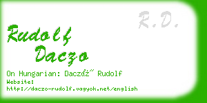 rudolf daczo business card